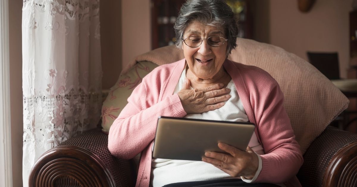 Getting seniors used to using technology can help them enjoy staying in touch with others.