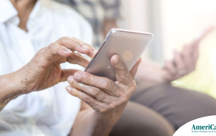 Home care assistance technology in use.